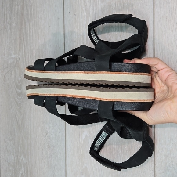 Merrell Women Juno Mid Ankle Strappy Leather Platform Sandals shoes sz 6 - Picture 9 of 11